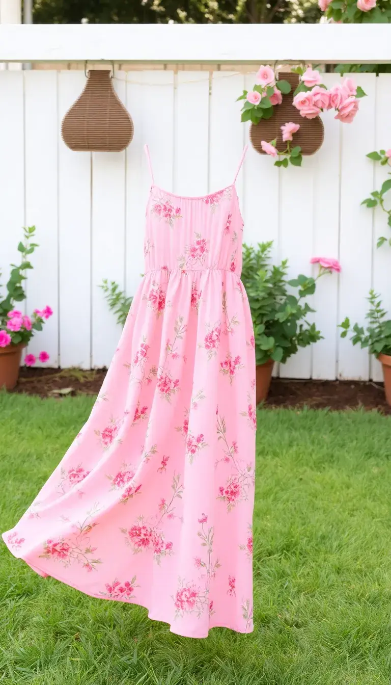 Pink Floral Sundress