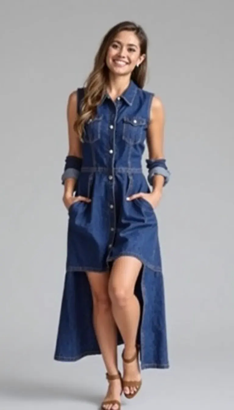 Denim Skater Dress