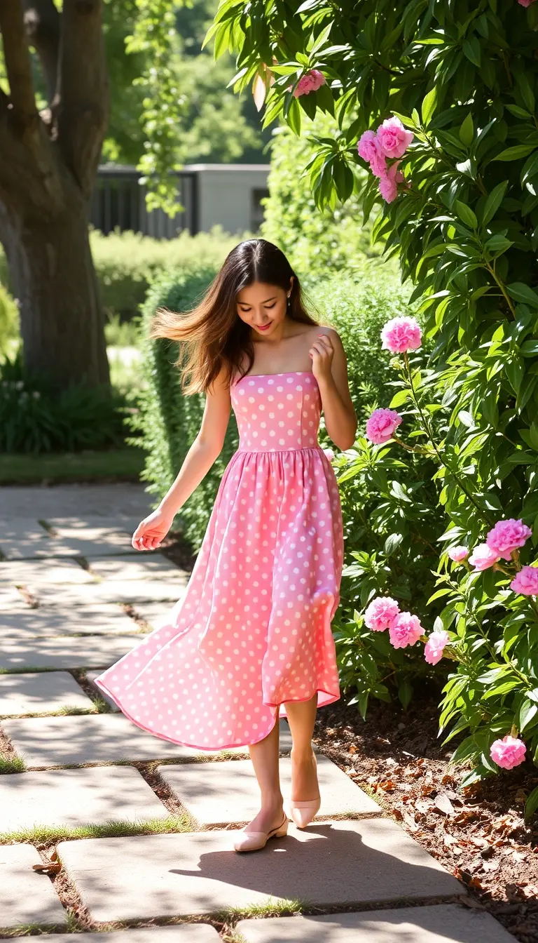 Pink Polka Dot Sundress