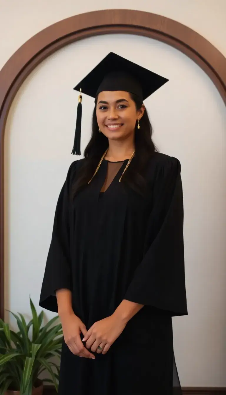 Black Graduation Dress with Sleeves