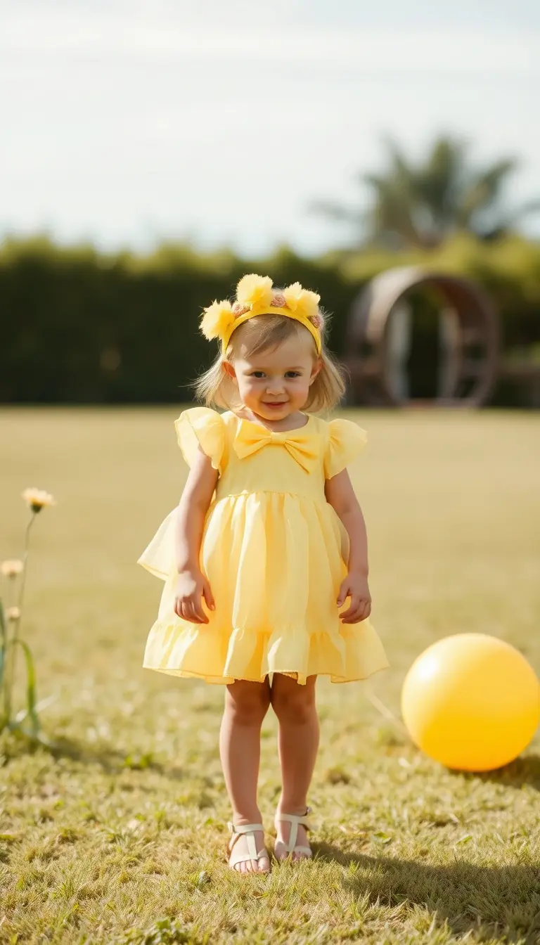 Mini Baby Shower Dress in Yellow