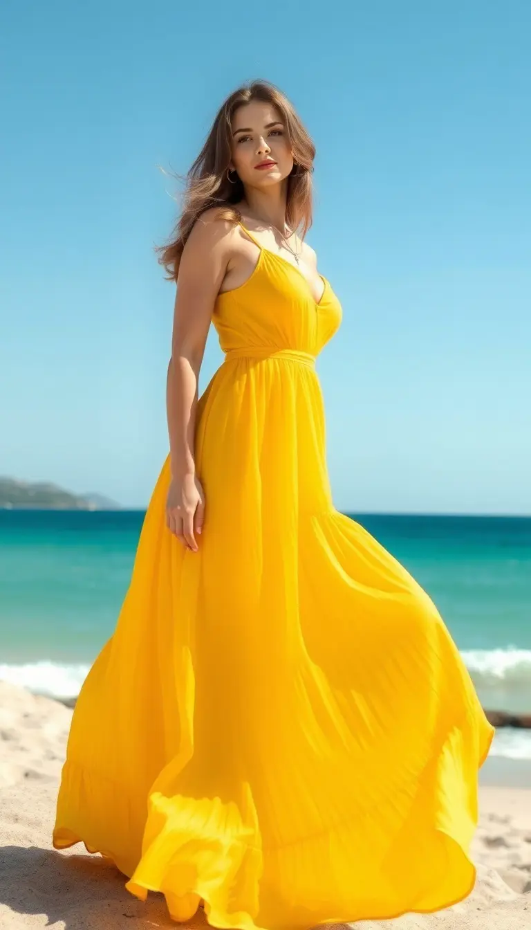 Yellow dopamine sundress