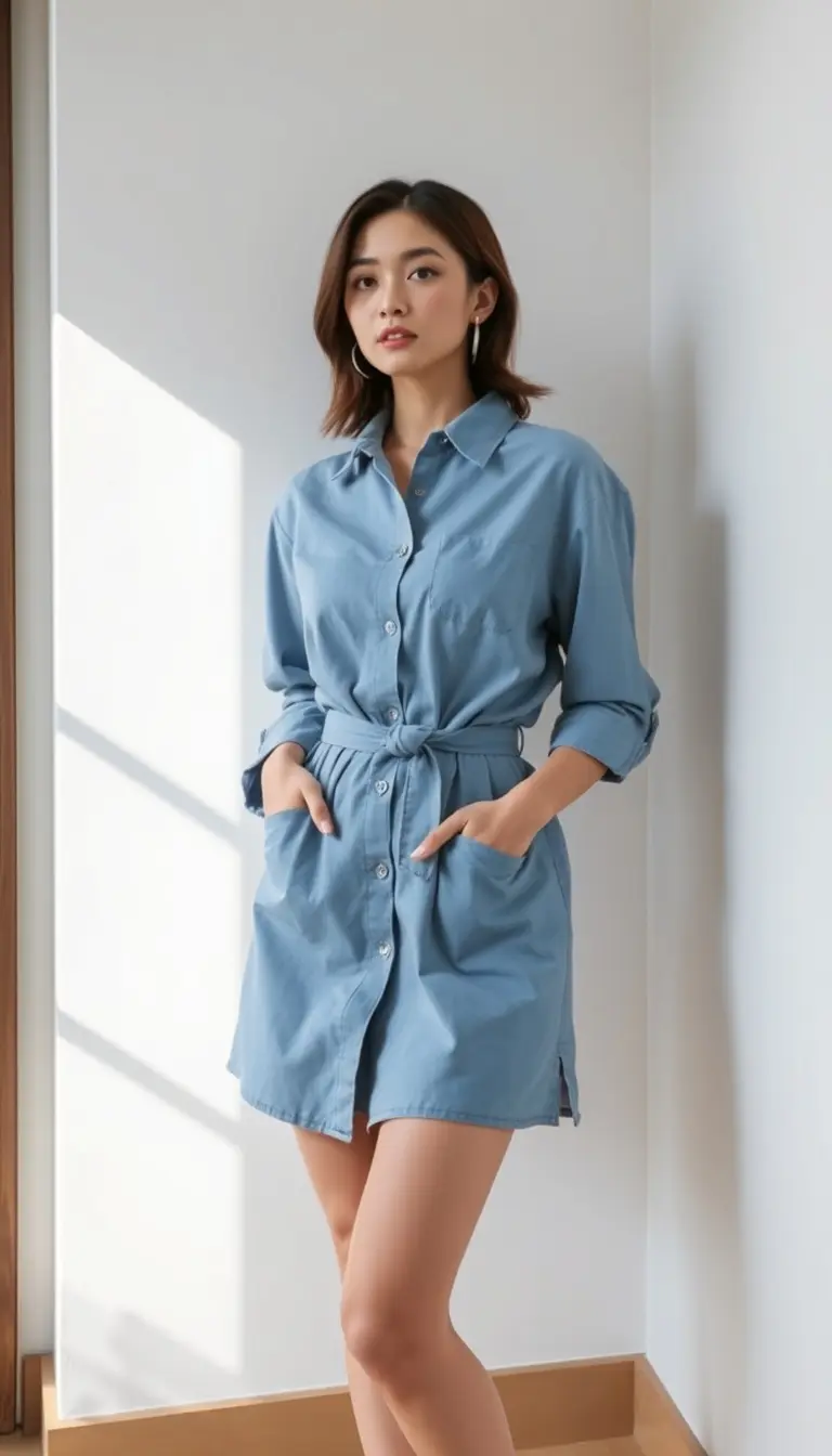 Mini Shirt Dress