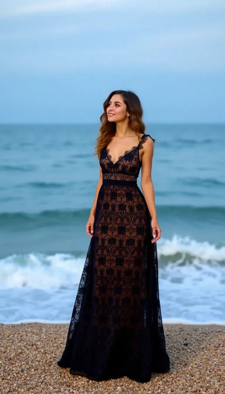 Lace Birthday Maxi Dress
