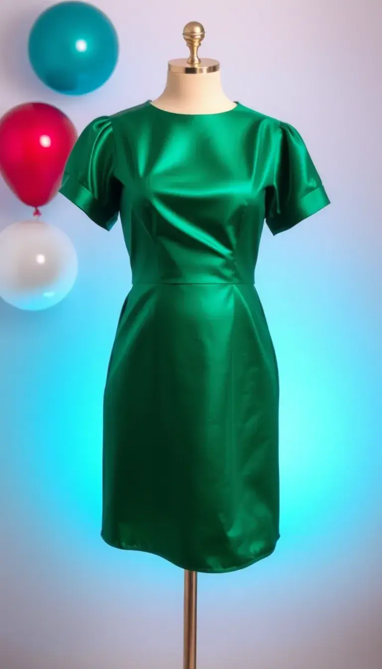 Satin Birthday Mini Dress