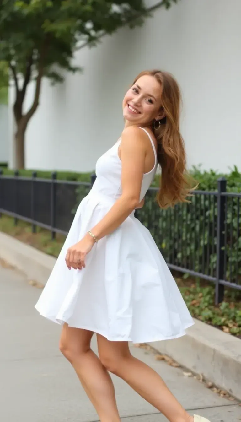 White Skater Dress Fun