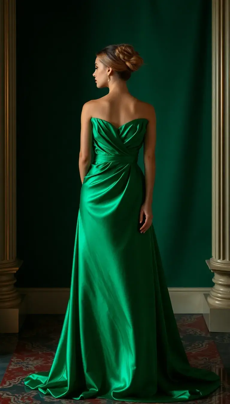 Emerald Green Evening Dress