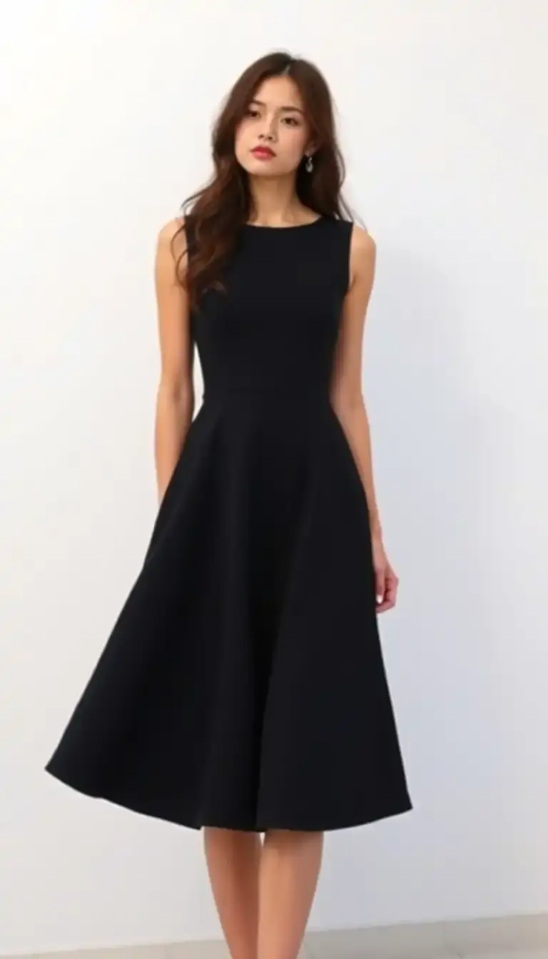 A-Line Little Black Dress
