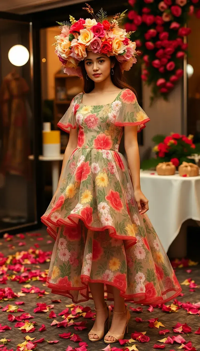 Floral Fancy Dress