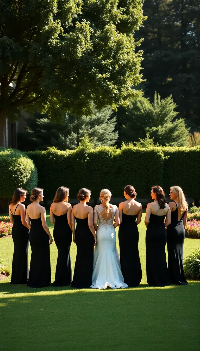 black bridesmaid dresses