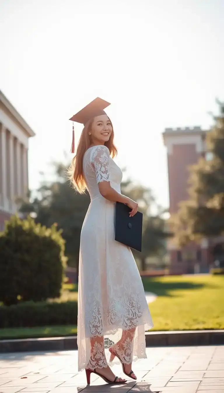 white dress for convocation