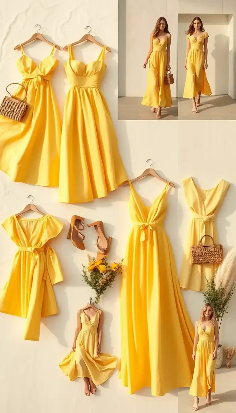 butter yellow dress