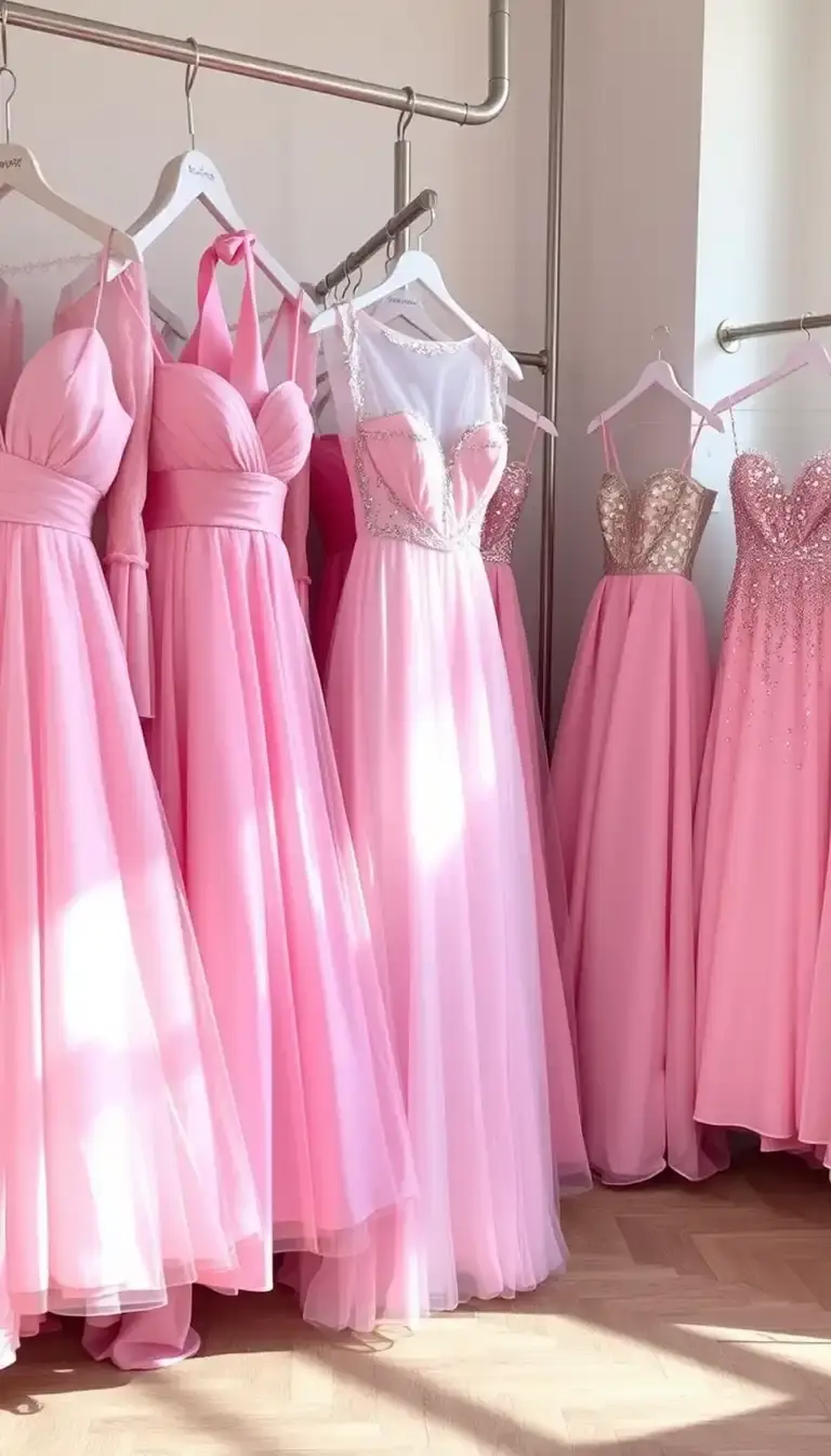 homecoming dresses in pink
