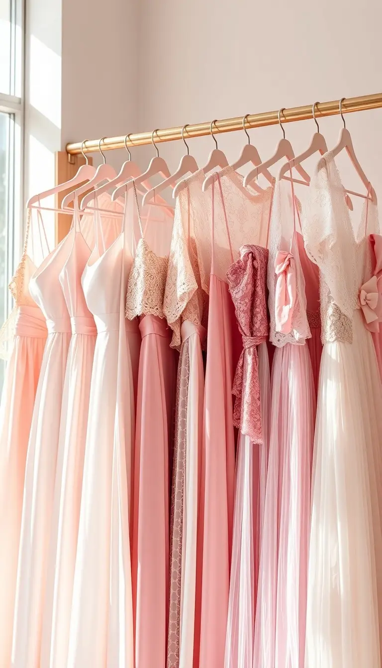 light pink dress