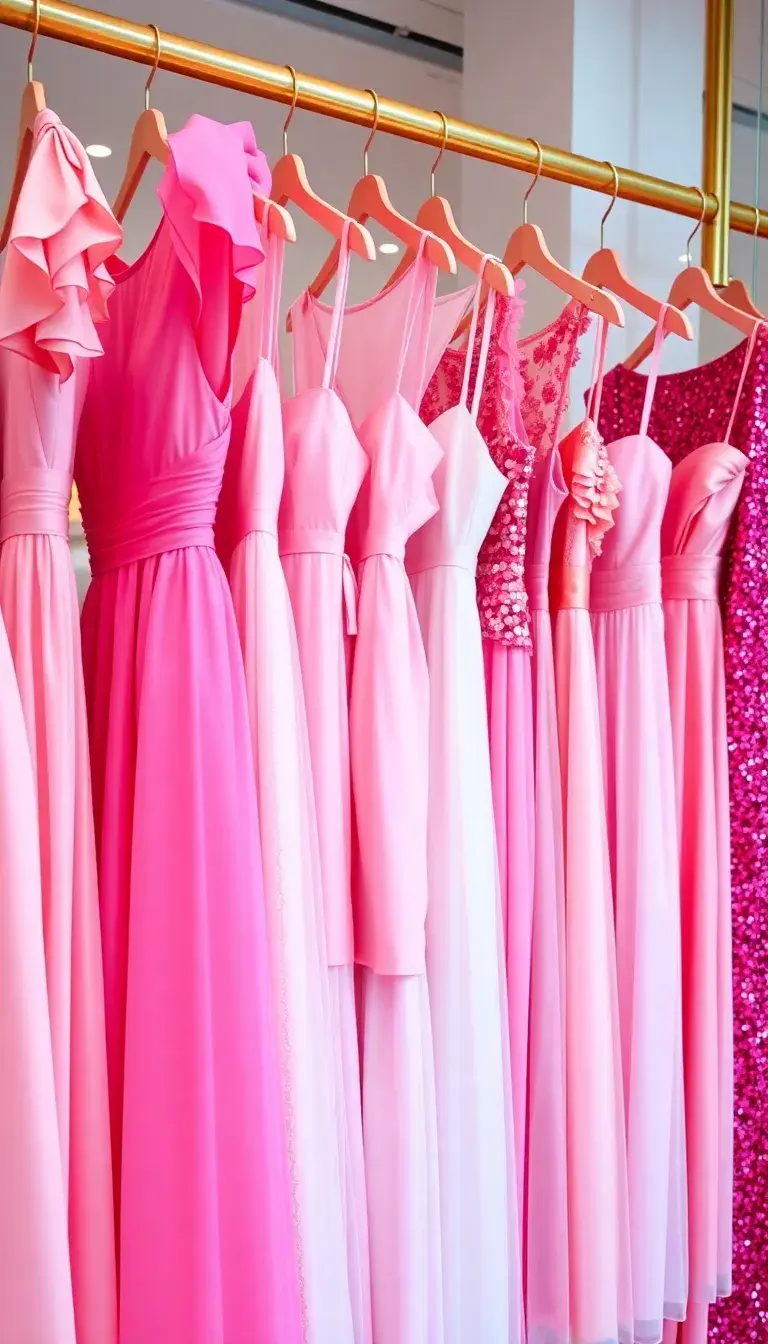 pink dresses