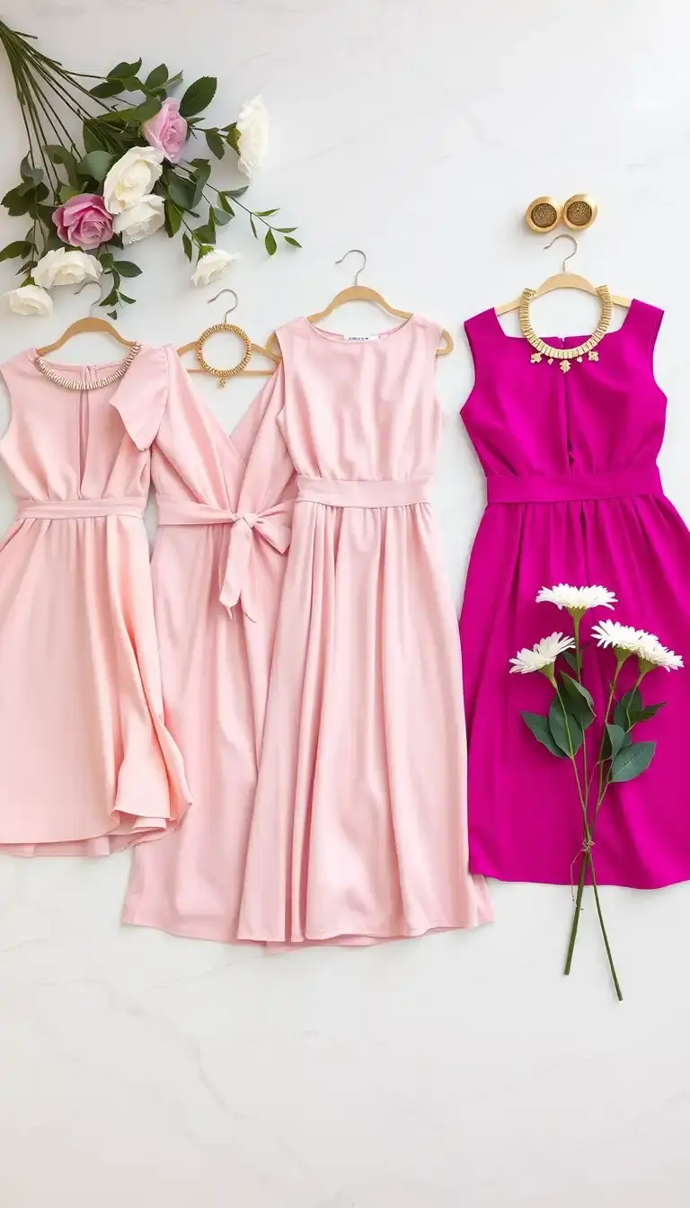 pink dresses for women