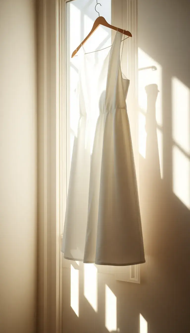 white graduation dress