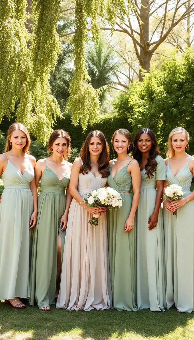 sage green bridesmaid dresses