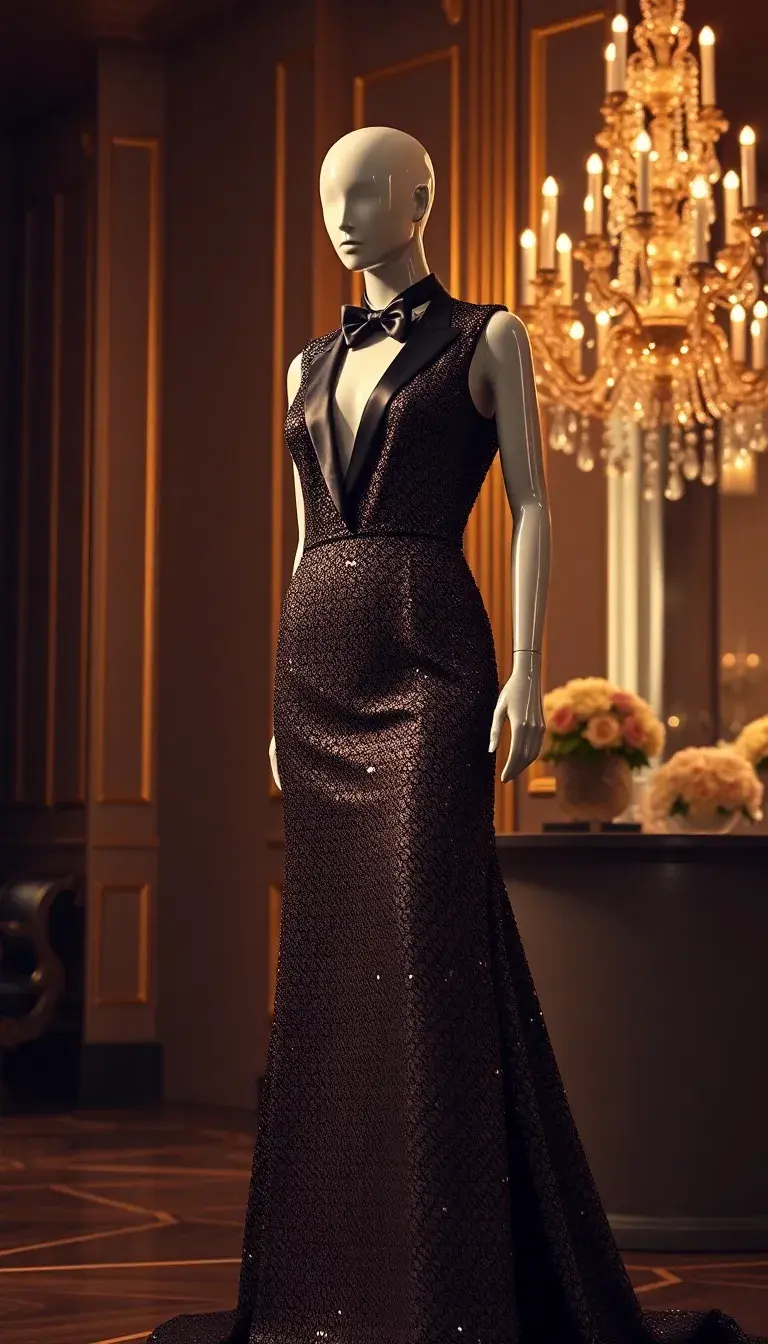 black tie dress