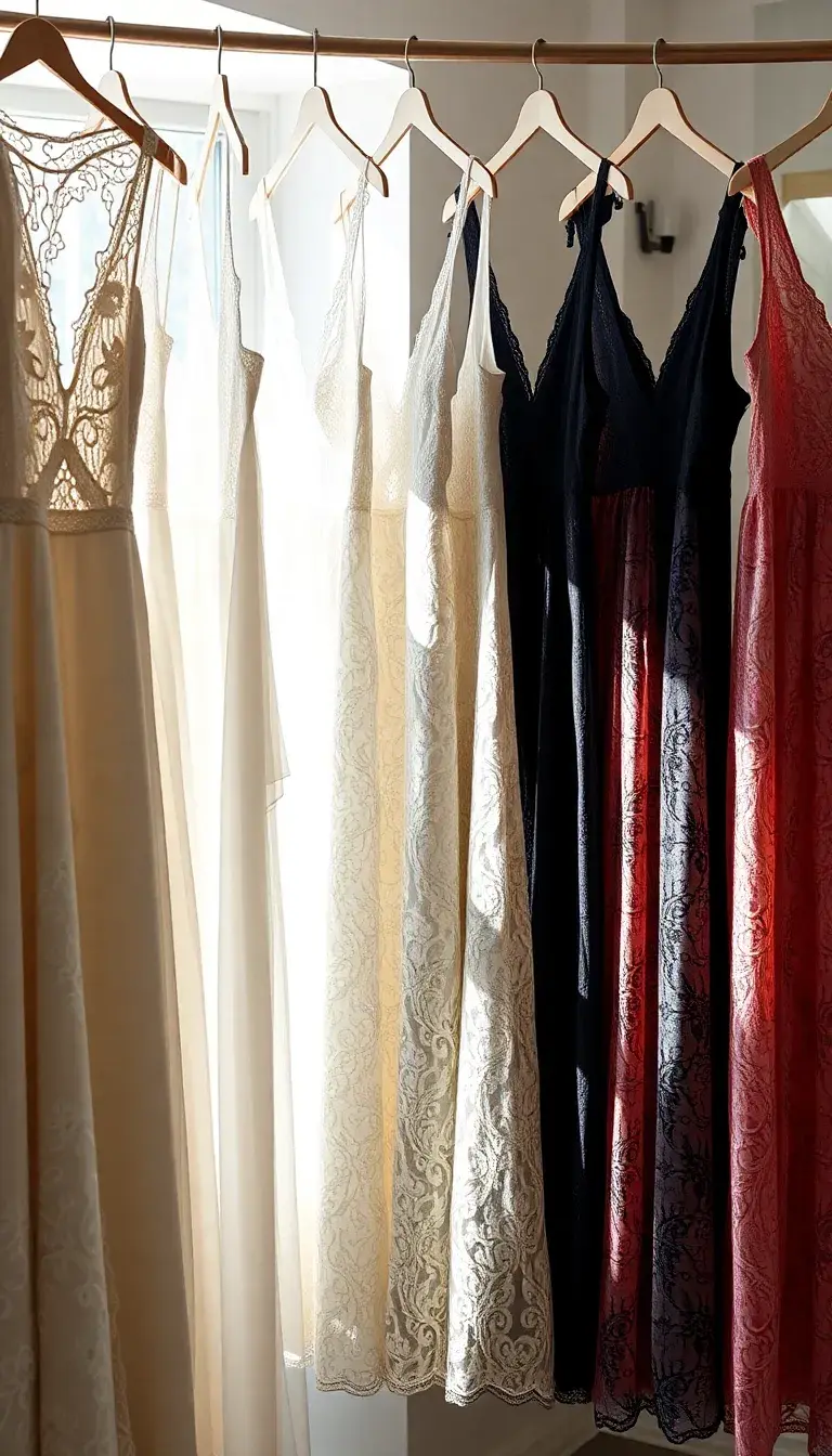 dresses of lace