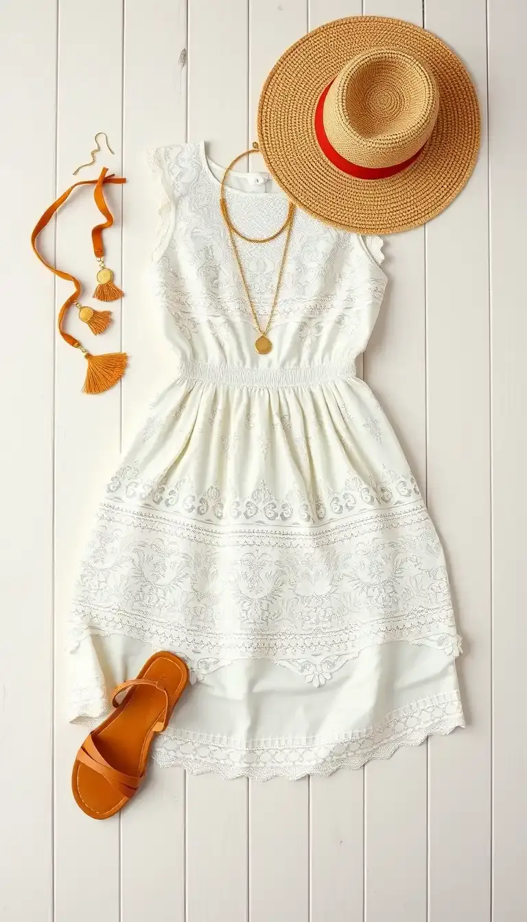 white dress