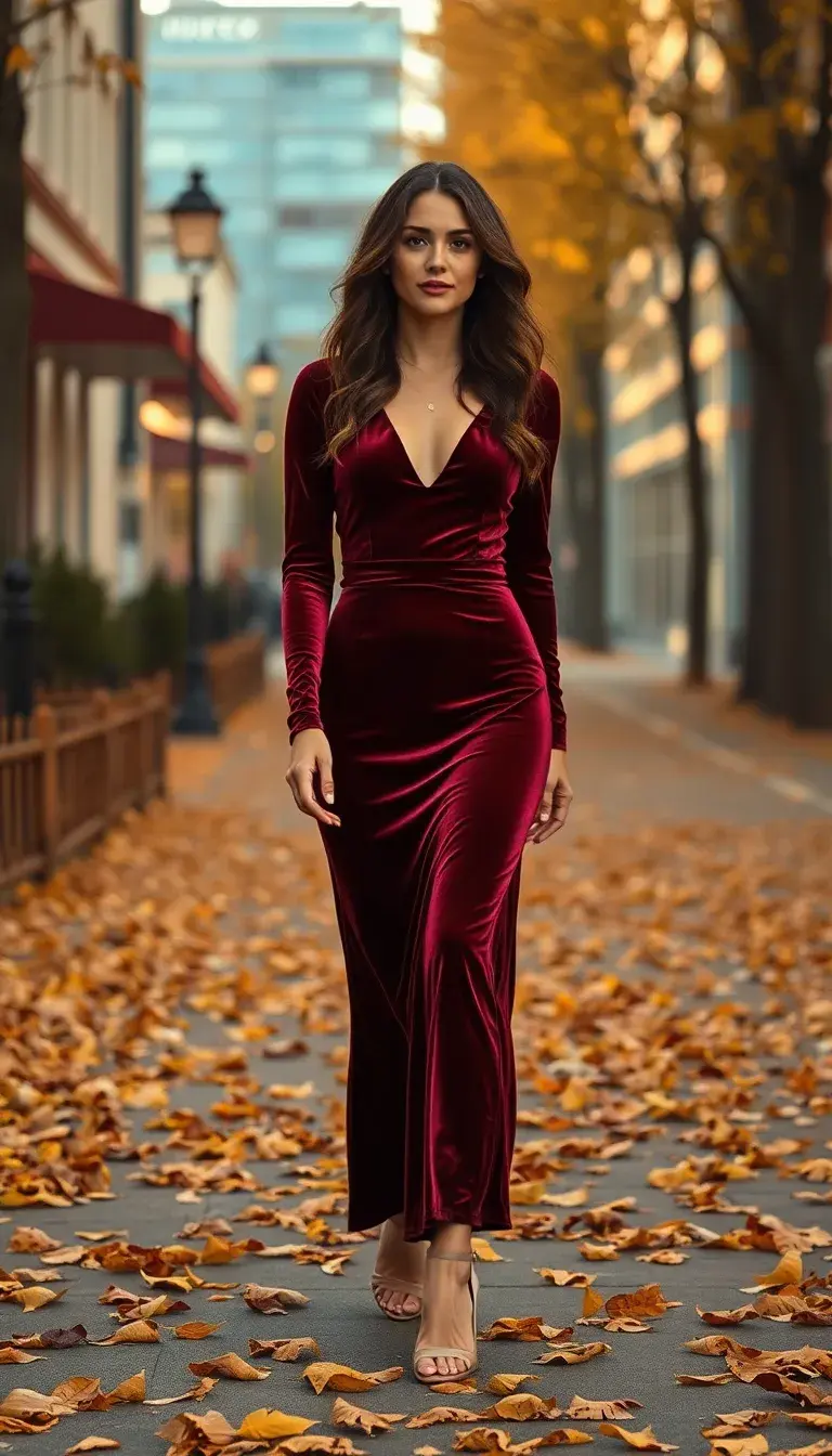 burgundy dress burgundy