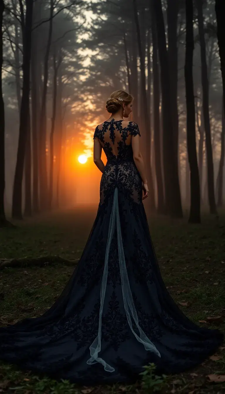 black wedding dresses