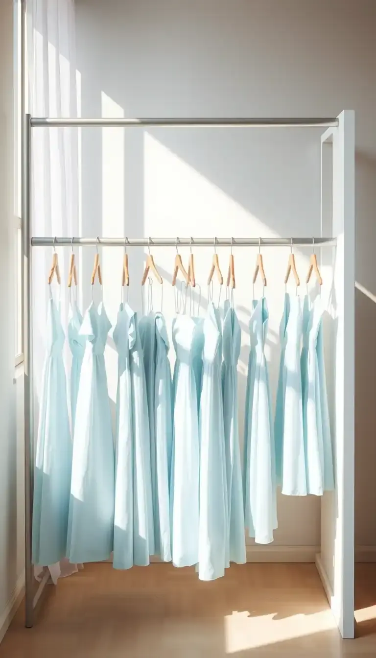 light blue dress