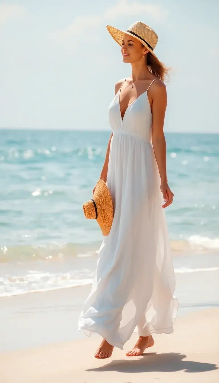 white maxi dress