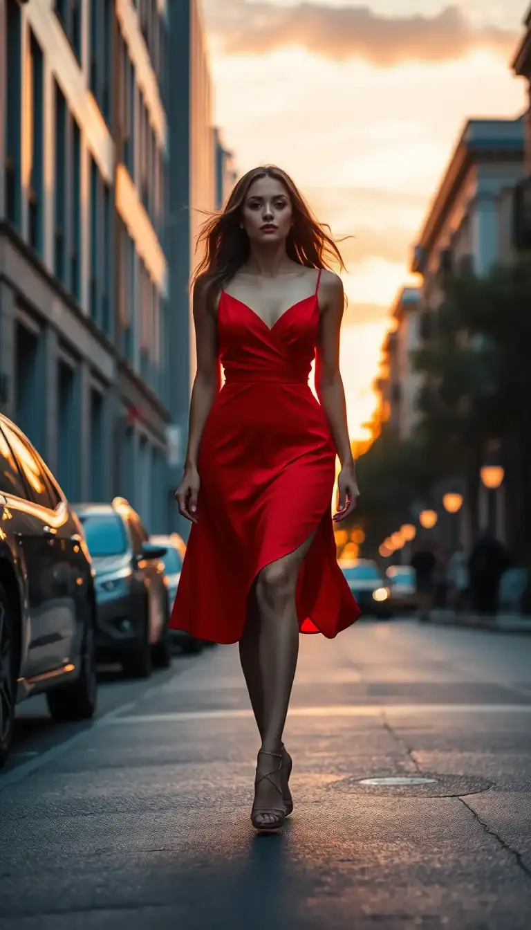 red dress red
