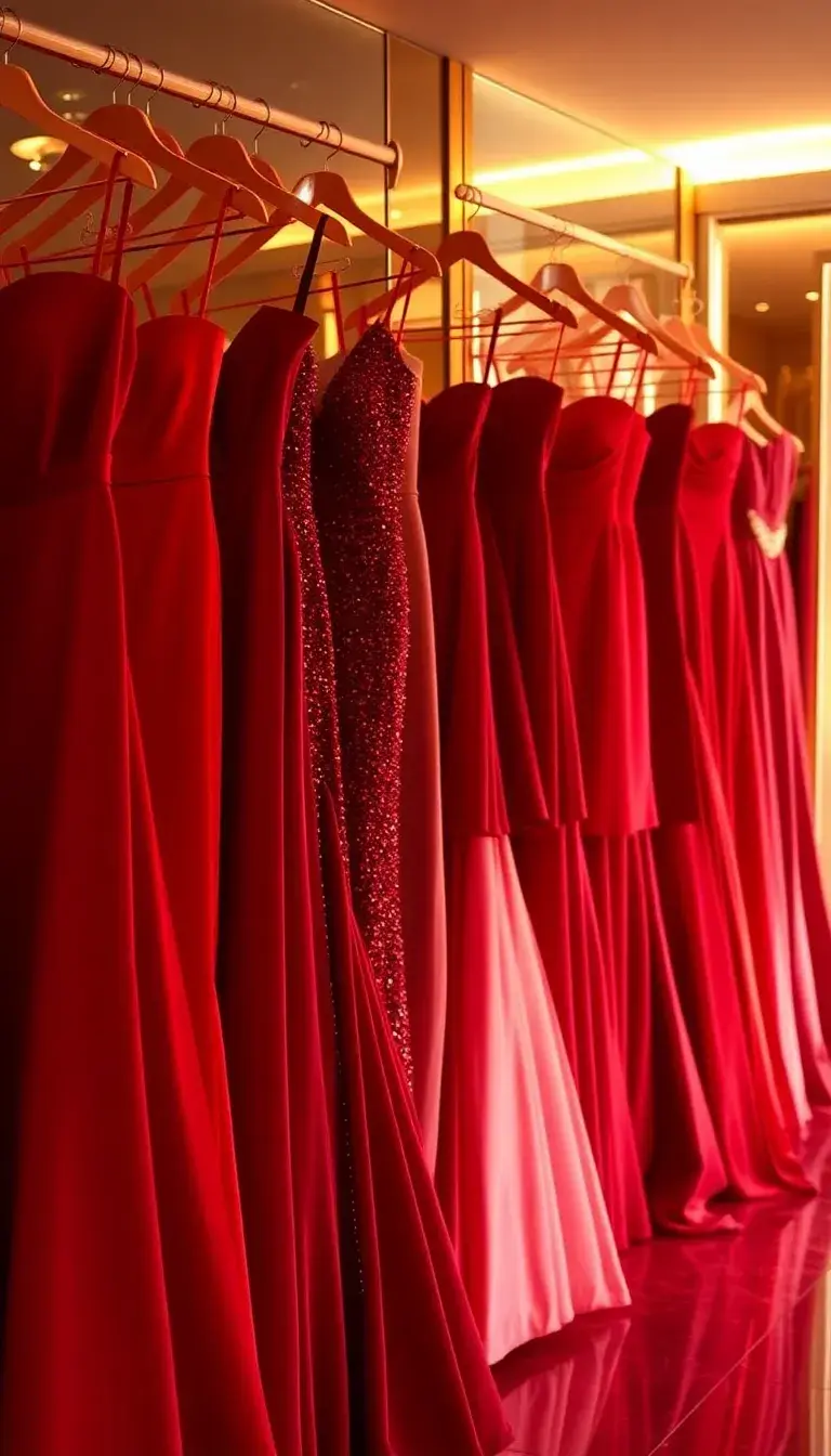 red prom dress