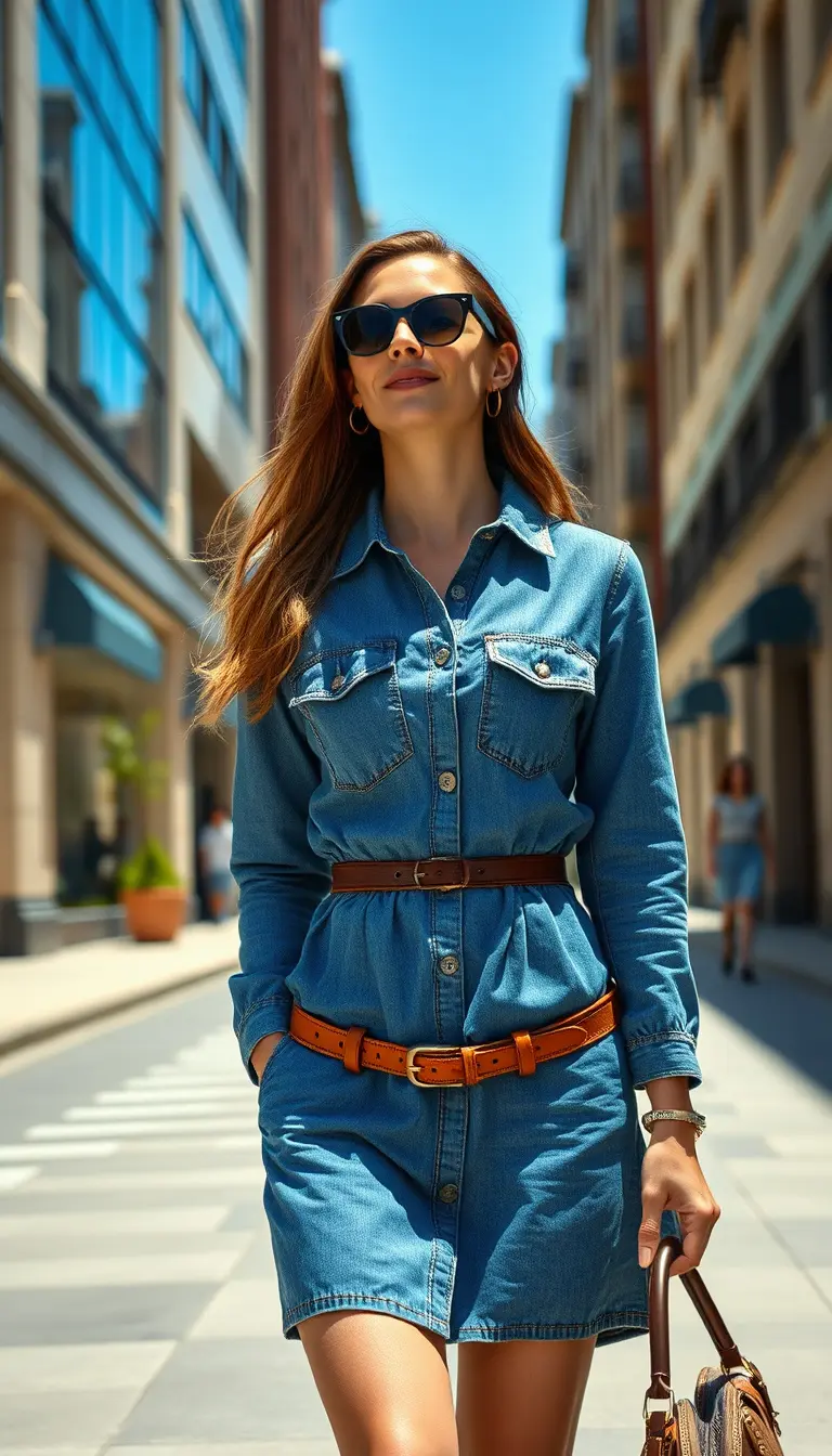 denim dress