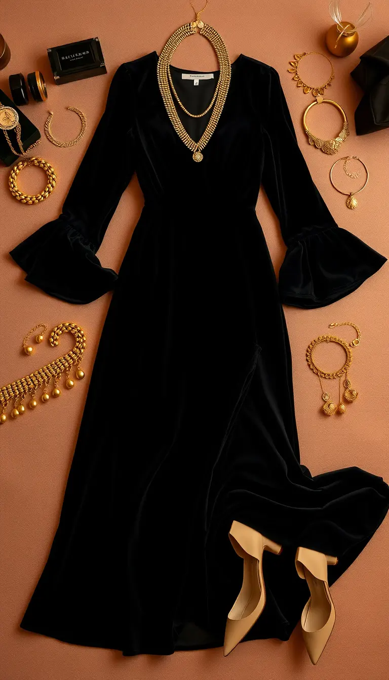 dresses with velvet